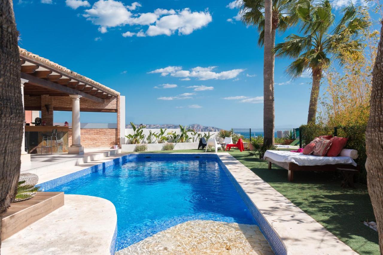 Villa exclusiva con espectaculares vistas al Mediterráneo Cala de Finestrat Exterior foto