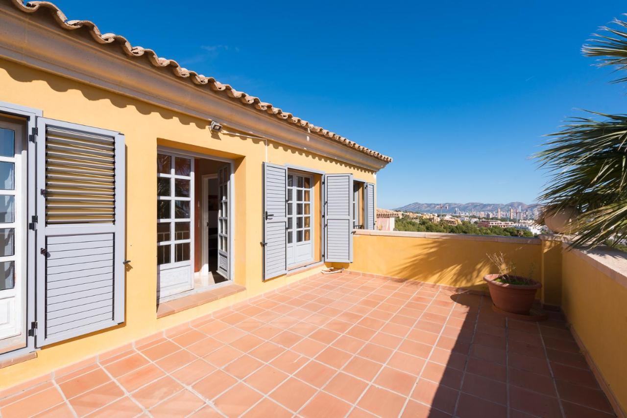 Villa exclusiva con espectaculares vistas al Mediterráneo Cala de Finestrat Exterior foto