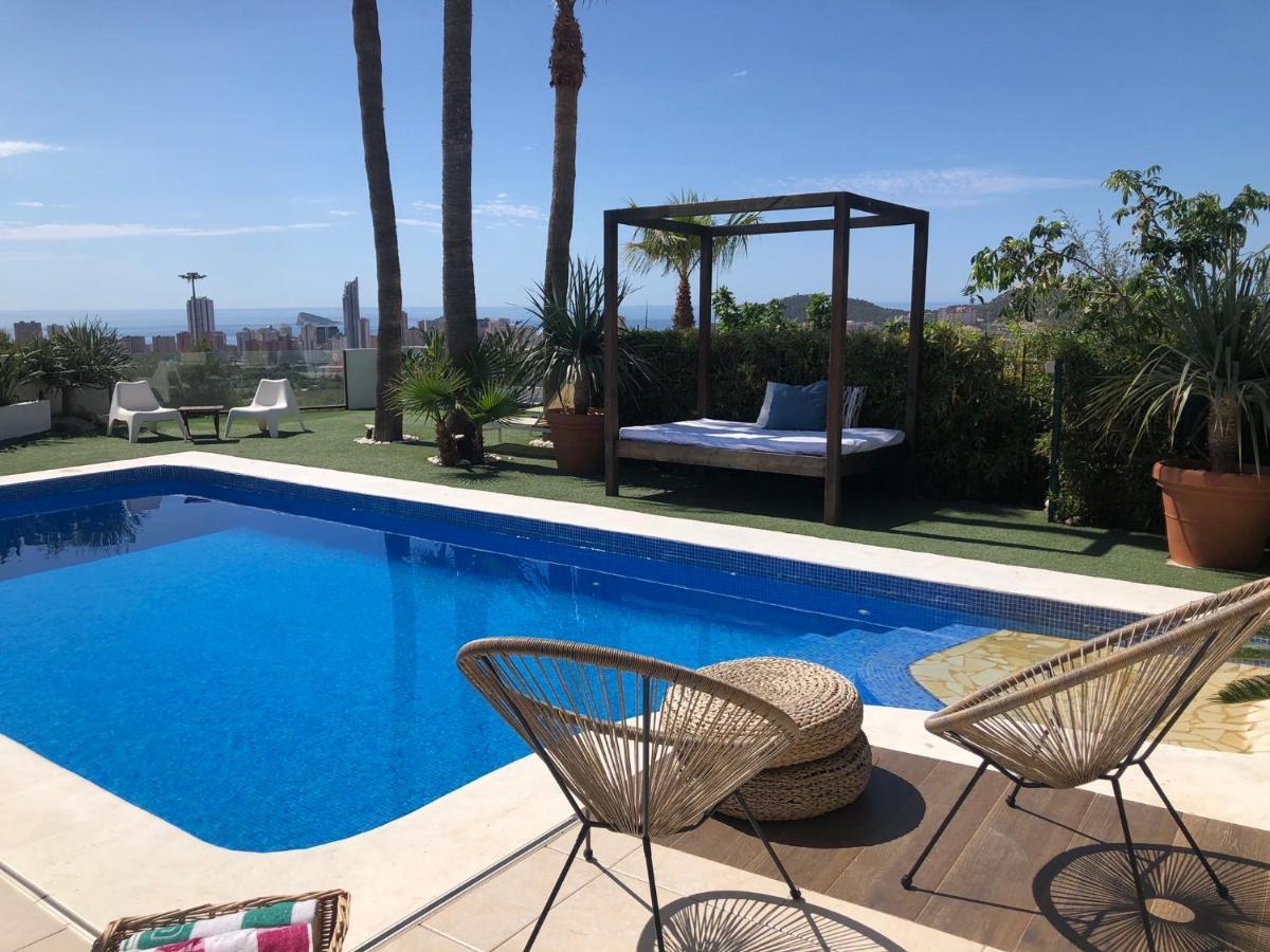 Villa exclusiva con espectaculares vistas al Mediterráneo Cala de Finestrat Exterior foto